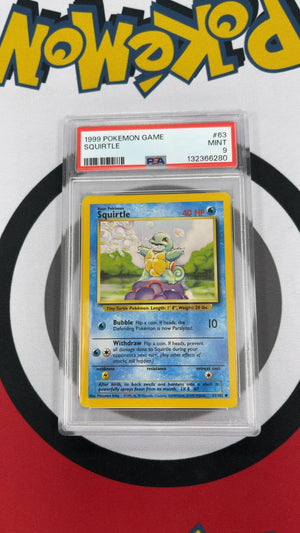 Squirtle - Pokemon Base Set 63 (PSA 9) — trade-in photo