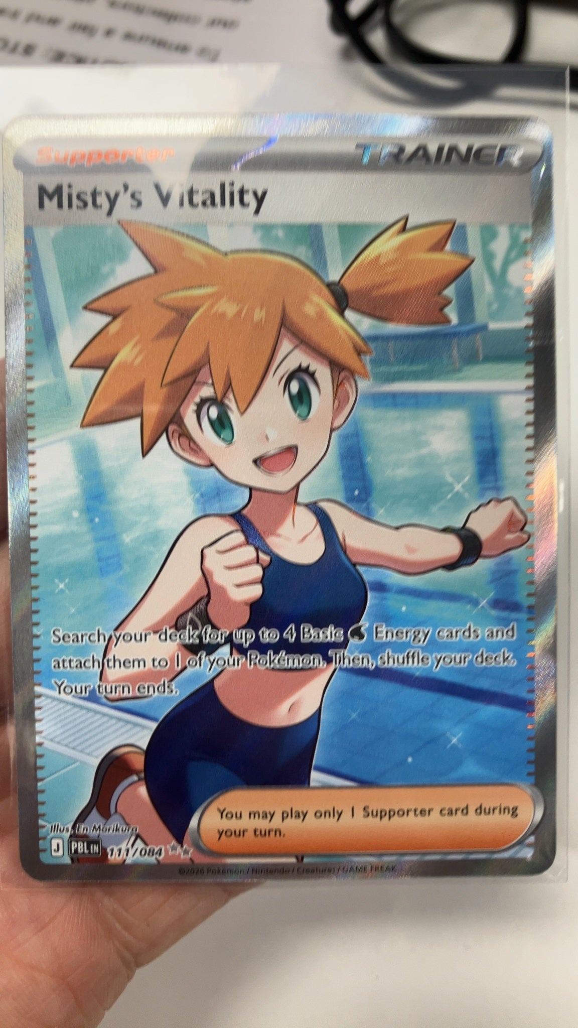 Misty's Vitality - Pokemon Pitch Black 111 (Near Mint) — trade-in photo
