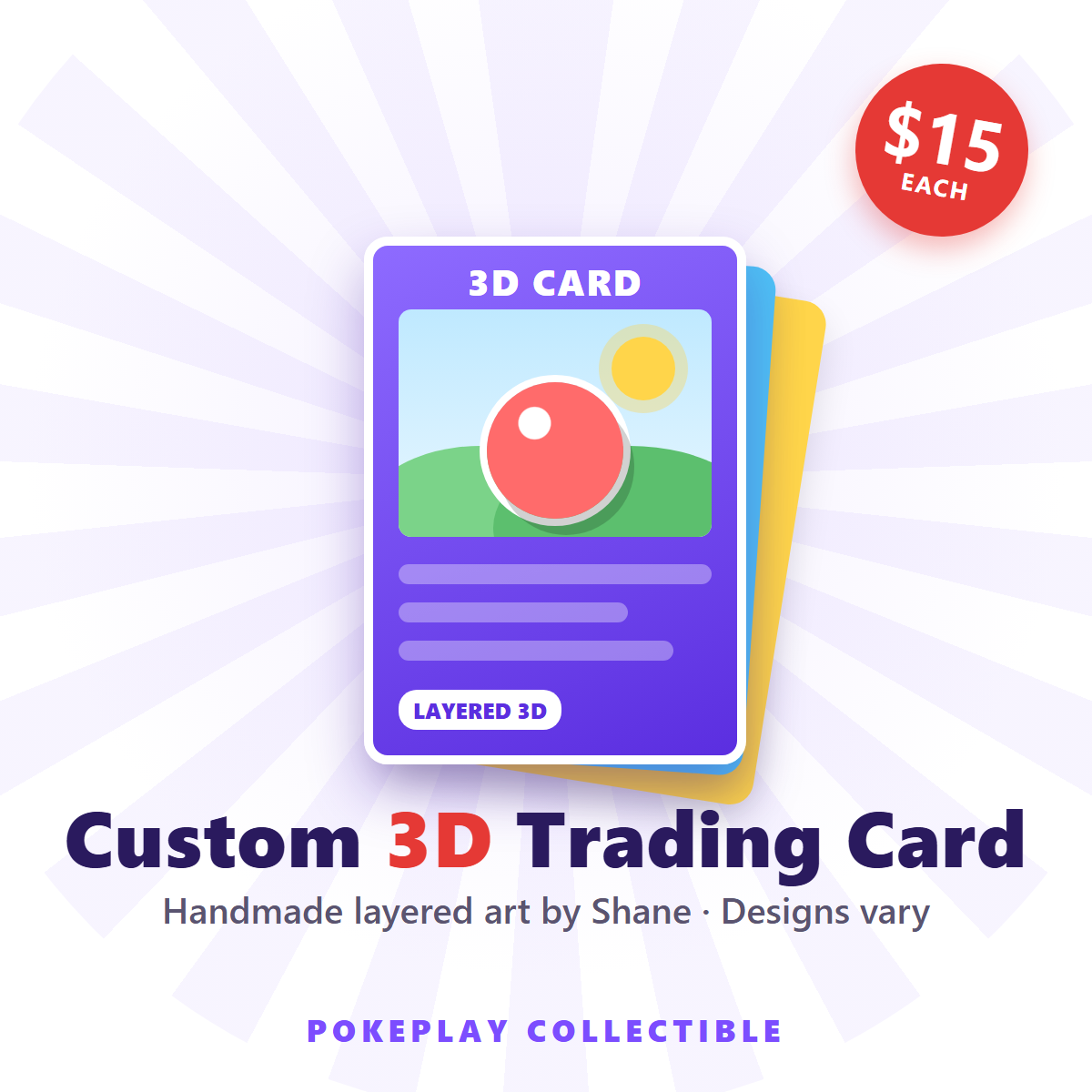 Custom 3D trading card by Shane