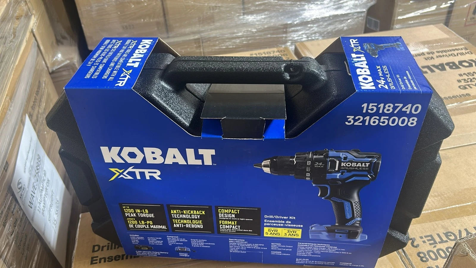 Kobalt XTR 24-Volt Max Brushless Drill/Driver Kit (1-Battery Included)